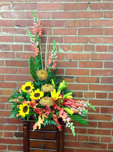 Sunflowers Snapdragons Football Mums And Lilies Make This