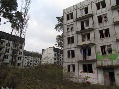 eerily abandoned soviet village bozi dar lies crumbling in czech