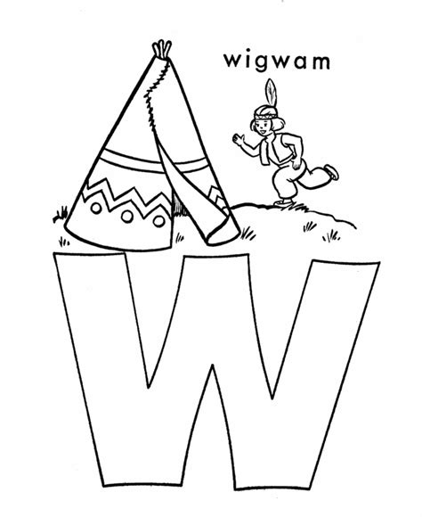 abc alphabet coloring sheets    wigwam honkingdonkey