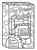 Inktober Continued Robot Coloring Bunch Pages sketch template