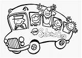 Bus School Color Coloring Pages Periods Safety sketch template