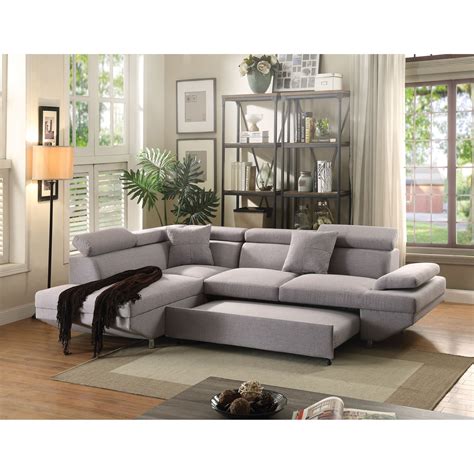 acme furniture jemima 52990 contemporary 2 piece sectional sofa with