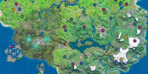 fortnite xp coin locations map level  quickerfaster  season