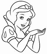 Disegni Princesa Principessa Colorare Disegnare Drawings Neve Personaggio Facili Branca Nieve Princesas Scegli sketch template