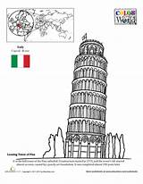 Pisa Leaning Worksheets Geography Thinking Pise Colorea Father Environments Aloud Roman Numerals sketch template