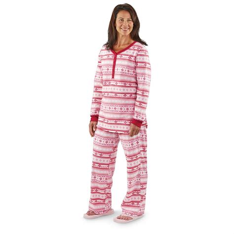 guide gear womens fleece pajama set  sleepwear pajamas