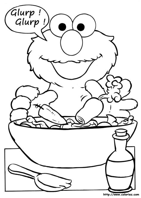 baby elmo    table coloring pages