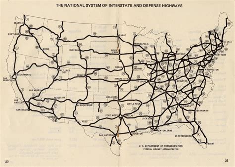 evolution    interstate highway system vivid maps
