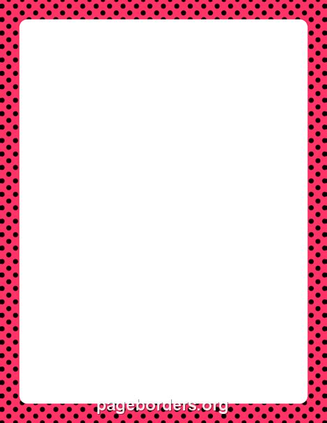 Free Pink Polka Dot Border Clip Art 10 Free Cliparts
