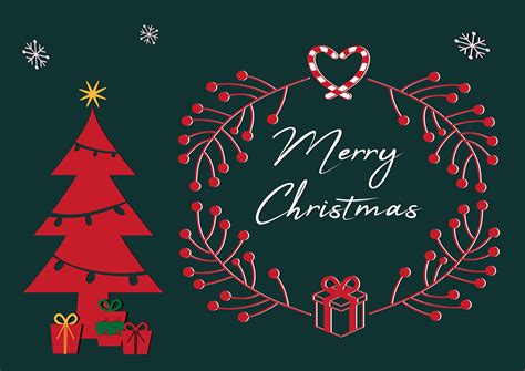 fotos gratis tarjeta de navidad marco arbol de navidad regalos estrella de navidad rojo