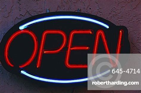 open sign stock photo