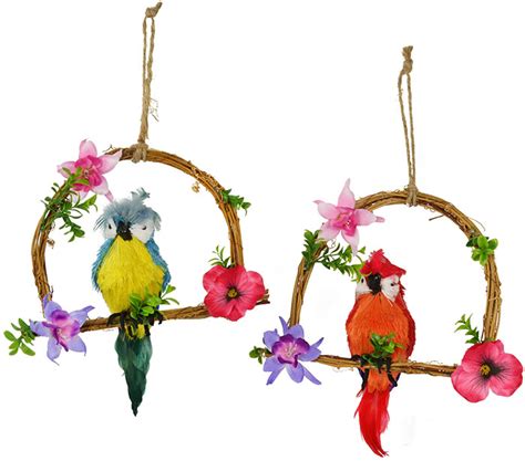 parrot  decorative swing  asst  supplied parrots