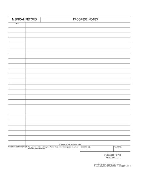 printable progress notes fill  printable  forms
