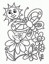 Coloring Pages Nature Spring Winter Fall Time Seasons Printable Happy Color Print Colorings Getcolorings Clipartmag Getdrawings sketch template