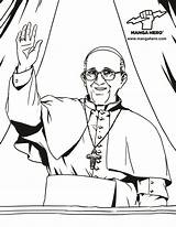 Pope Francis Coloring Catholic Pages Template Saints Da Getcolorings sketch template