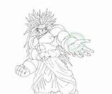 Broly Pages Coloring Ssj Saiyan Super Template sketch template