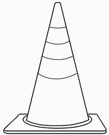 Cone Construction Drawing Traffic Clipart Clip Drawings 3d Safety Printable Preschool Kids Road Birthday Snow Coloring Pages Template Worksheets Signs sketch template