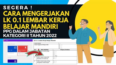 Cara Mengerjakan Lk 0 1 Lembar Kerja Belajar Mandiri Ppg Daljab 2022