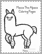 Macca Alpaca Sheets sketch template