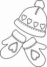 Winter Hat Coloring Pages Printables Color Choose Board sketch template