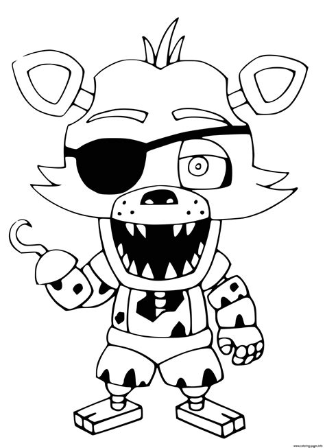 foxy fnaf coloring pages   gmbarco