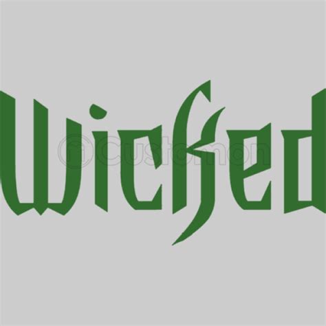 wicked logo mens  shirt customon