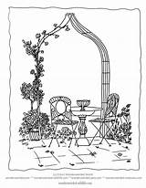 Coloring Garden Arch Climbers Flowers Pages Color Flower Formal Designlooter Colouring Rose Traditional Sheet 61kb 792px Drawings Arbors Climbing Plants sketch template