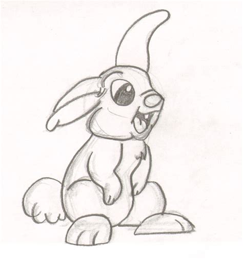 easy thumper drawings sketch coloring page