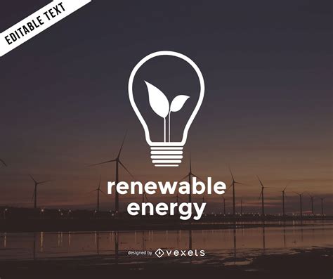 renewable energy logo template vector