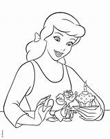 Disney Coloring Pages Cinderella Walt Princess Characters Jaq Fanpop Kids sketch template