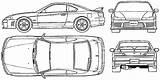 Nissan S15 Silvia Blueprints 2001 Coupe Car Outlines sketch template
