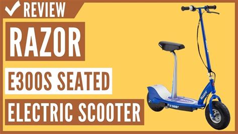 Razor E300s Seated Electric Scooter Review Youtube
