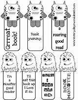 Bookmarks Printable Bookmark Color Coloring Kids Make Own Printables Pages Book Template Animal Templates Marks Craft Boys Reading Crafts Monster sketch template