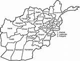 Afghanistan Provinces Map Fillable Afghan Language sketch template
