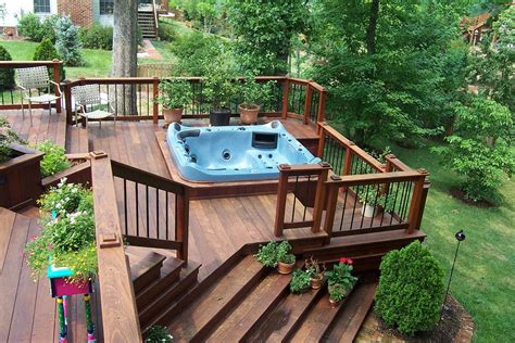 How To Build A Deck Around A Hot Tub Encycloall