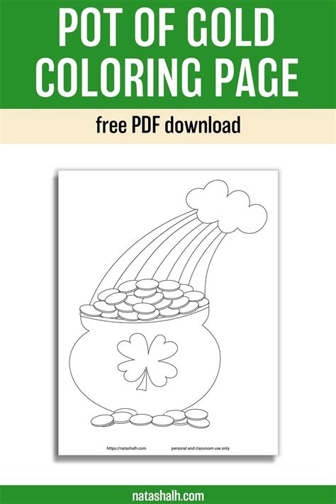 printable pot  gold templates  st patricks day crafts