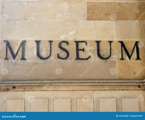 generic museum sign royalty  stock photo image