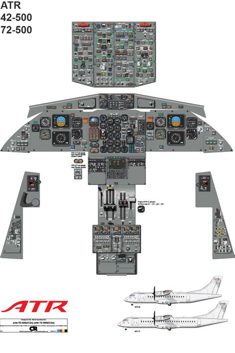 Atr 42 72 500 Cockpit Poster Digital Download