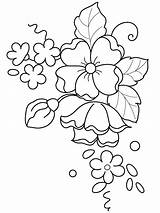 Embroidery Patterns Flower Designs Drawing Flowers Coloring Digi Painting Simple Printable Freebies Pattern Stamps Colouring Zet Sylvia Pages Digital Brush sketch template