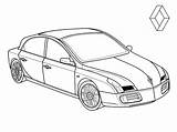 Renault Coloring Pages Colorkid sketch template