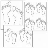 Footprint Mesmerizing Footprints sketch template