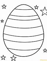 Easter Egg Coloring Striped Pages Decorative Eggs Color Arts Printable Coloringpagesonly Culture Print sketch template