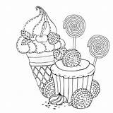 Cupcake Dessert Dolci Wonder sketch template