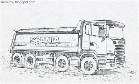 scania euro  minecraft coloring pages truck coloring pages coloring