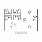 Flag Coloring Flags Australian Australia Printable Colornimbus Pages Kids Sheets Brighthub sketch template