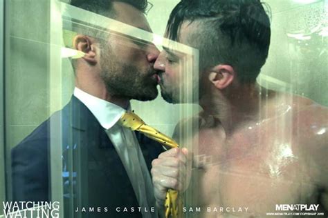 suited muscle hunk james castle and sam barclay hardcore ass fucking in the shower free naked