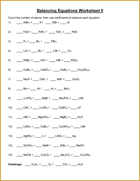 balancing equations worksheet answer key fabtemplatez