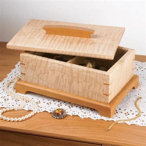 secret compartment jewelry box woodworking plan wood
