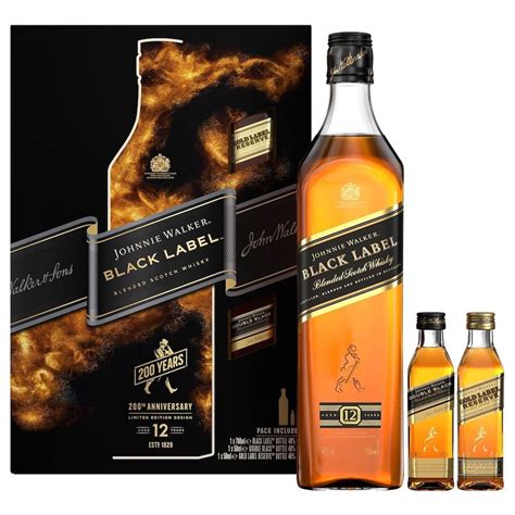 johnnie walker black label cl gift pack  johnnie walker double black label cl  johnnie