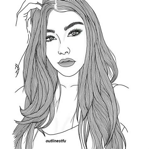 realistic tumblr girl coloring pages inactive zone